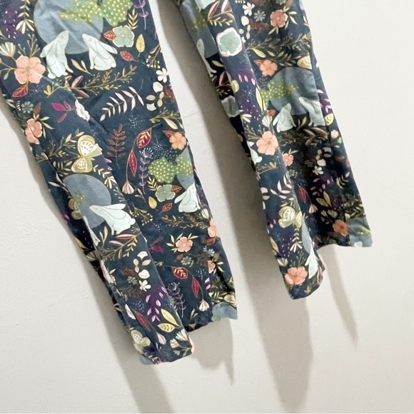 HEDGEHOG BELLY DESIGNS Wome’s Lounge Pants Navy RABBIT NIGHTFALL Print Size XS - Picture 4 of 9